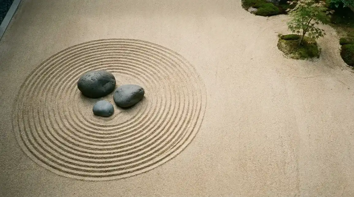 澳门天空彩 书斋枯山水沙盘全景